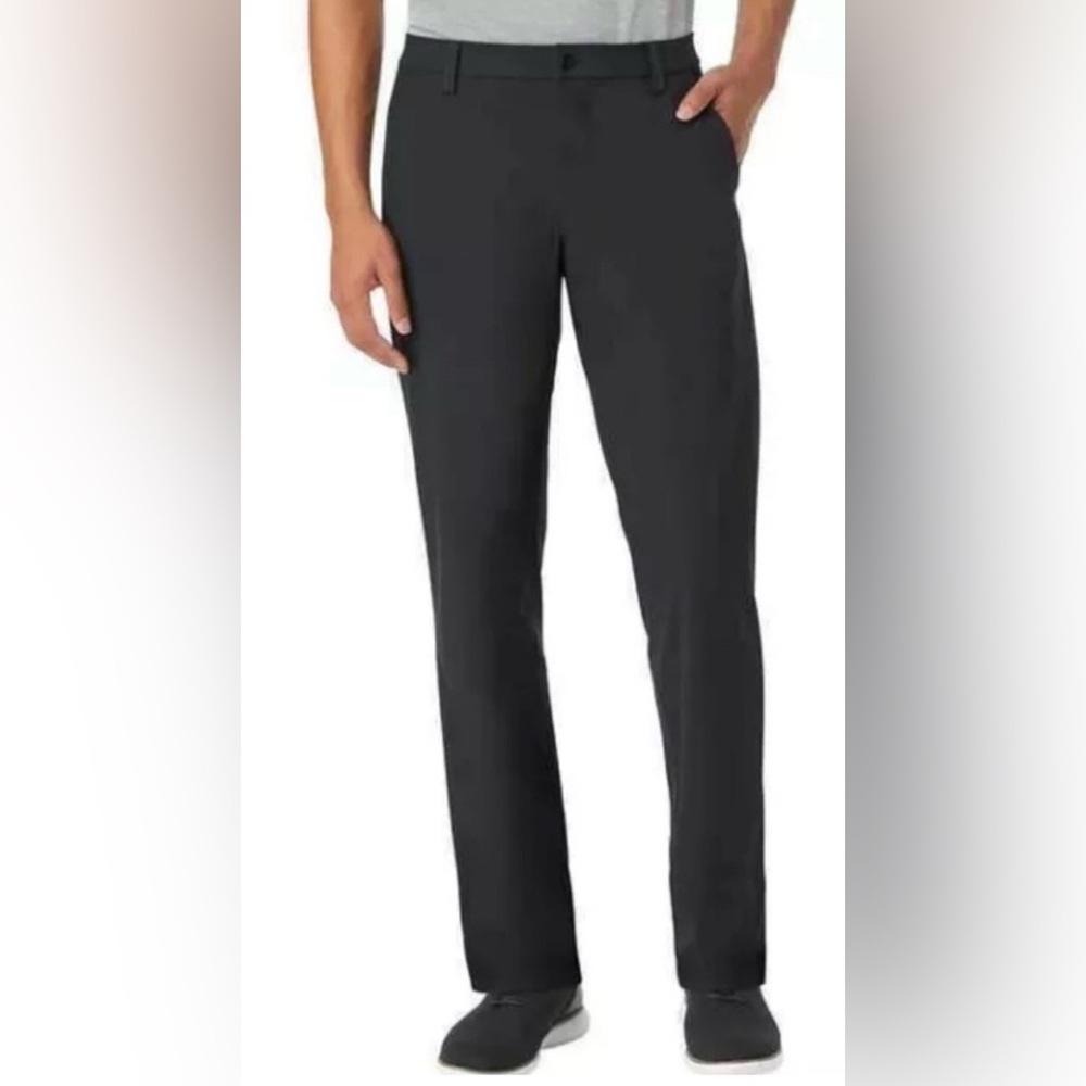NWT Kirkland Signature Men's 5 Pocket Performance Pant, Black, 44X32